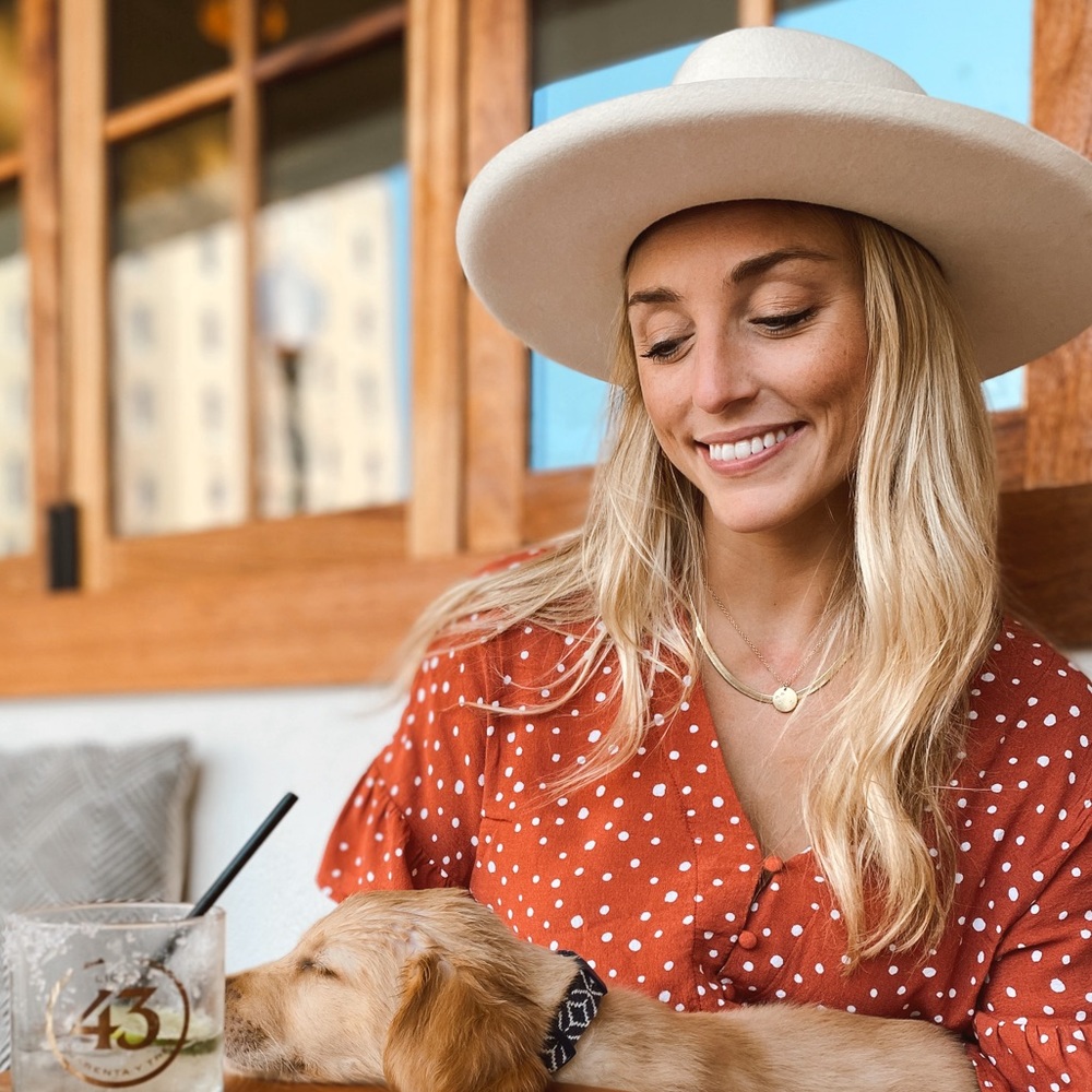 Auburn orange polka dot top- Nordstrom